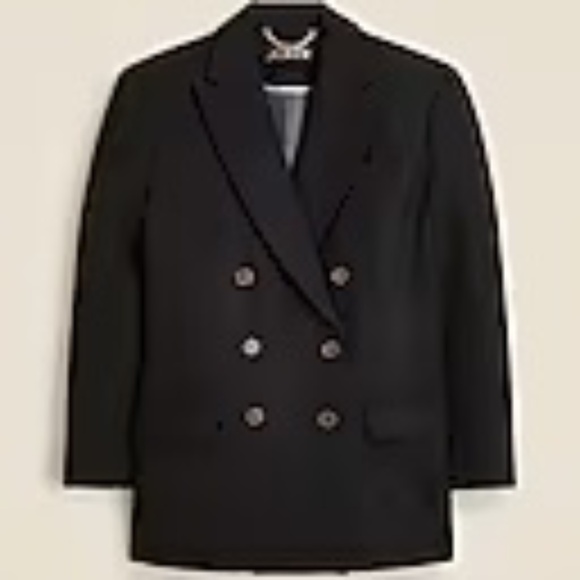 J Crew Tailored peacoat in Italian wool-blend melton 8 - Picture 1 of 3